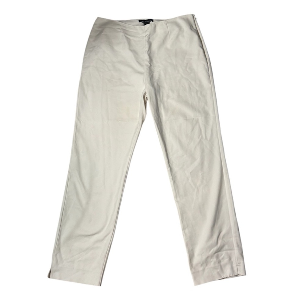 Classic Cream Trousers Lightweight Straight-Leg